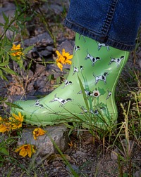 For once, the grounds in Pennsylvania didn't require mud boots. But one attendee couldn't resist these gems, anyway.