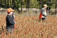 The more predictable field situation just after a hunt test is a great chance for a young hunter to gain some experience. He doesn't get to keep that Parker side-by-side, though, no matter how well he shoots.